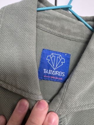 Camisa Tailords verde manga larga Talla S