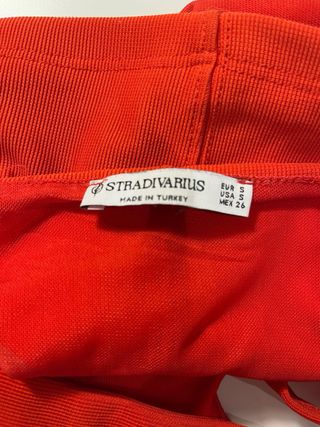 Top rojo Stradivarius Talla S