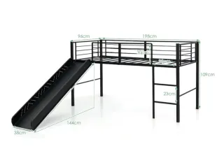 Letto a castello con scivolo