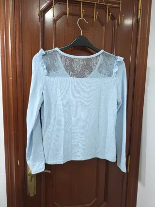 Jersey Naf Naf calado azul Talla S