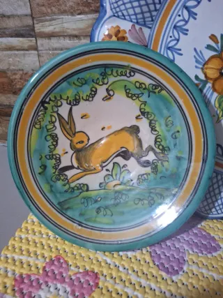 5 Platos Cerámica Decorativos