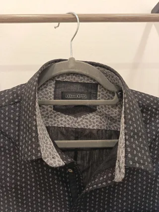 Camicia uomo SONNYBONO fantasia nera e grigia