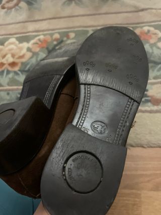 Mocasines de piel ante marrón