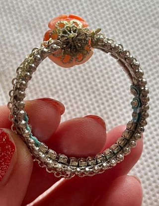 Orecchini fatti a mano con rose