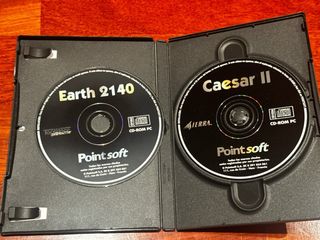 Juegos PC Estrategia Caesar II y Earth 2140