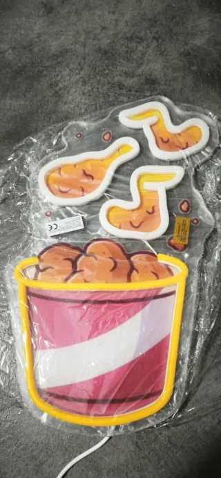 Lampada Neon LED "Fried Chicken Basket"