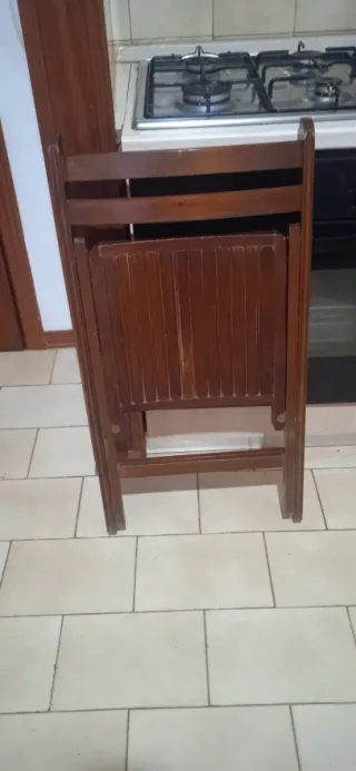 Sedia pieghevole in legno