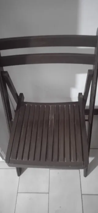 Sedia pieghevole in legno