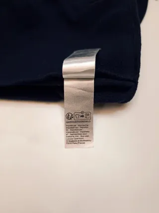 Sudadera Lacoste Azul Marino Cremallera Talla L