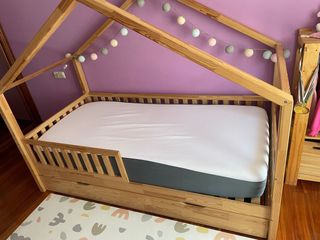 Cama casa madera infantil
