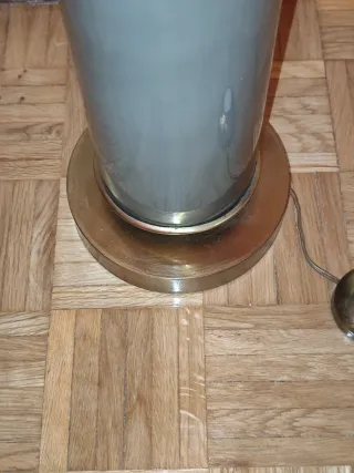 Lámpara de pie vintage tela y metal