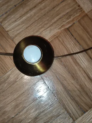 Lámpara de pie vintage tela y metal