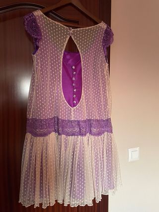 Vestido fiesta elegante morado