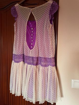 Vestido fiesta elegante morado