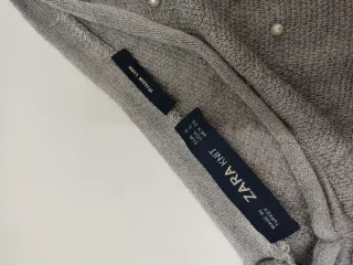 Jersey fino Zara perlas gris