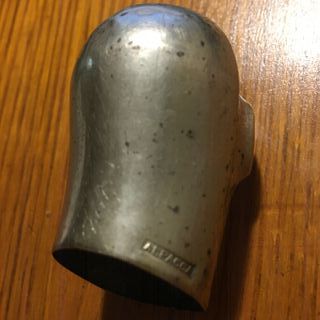 Empuñadura bastón antigua Alpaca