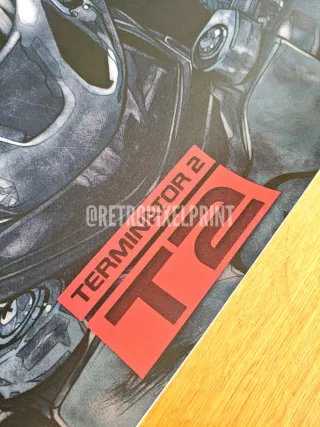 Terminator 2 Lona 50x70cm