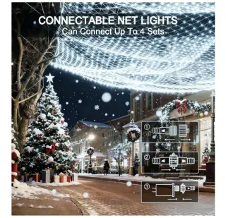 Luces LED Malla Decorativa Blanca