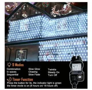 Luces LED Malla Decorativa Blanca