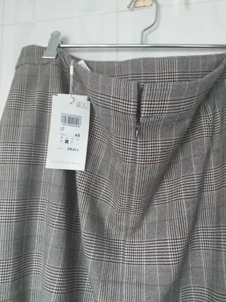 Falda recta El Corte Inglés cuadros