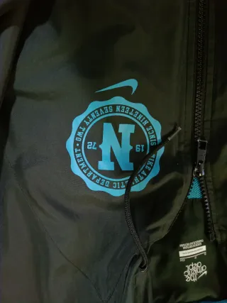 Sudadera Nike Negra y Turquesa Talla S