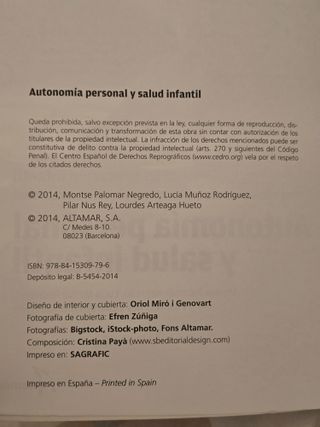 Autonomía personal y salud infantil