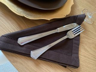 Servilletas Zara Home tela marrón