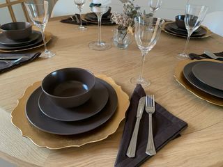 Servilletas Zara Home tela marrón