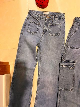 Lote 4 Pantalones Vaqueros Niña Talla 12