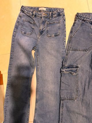 Lote 4 Pantalones Vaqueros Niña Talla 12