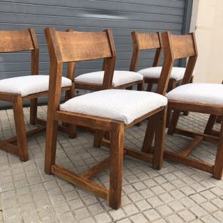 Sillas Diseño Brutalista Mid Century Vintage