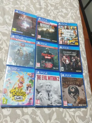 PS4 Juegos: Skarma, God of War, Resident Evil, GTA