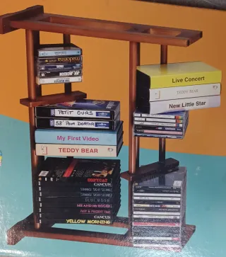 Estantería multimedia TOPODIS madera