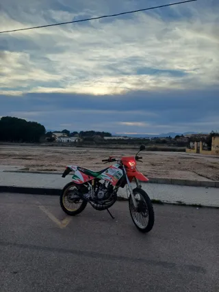 Careta y guardabarro Honda rojo