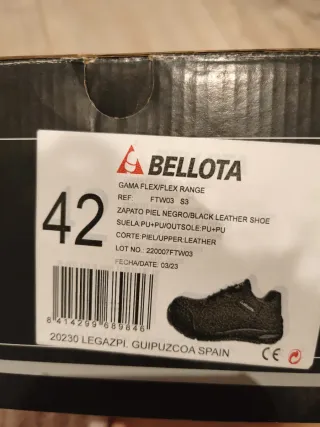Zapatos Seguridad S3 Bellota Flex