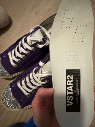 Golden Goose Sneakers Morado/Plata