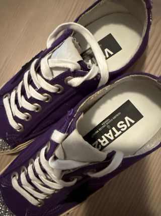 Golden Goose Sneakers Morado/Plata