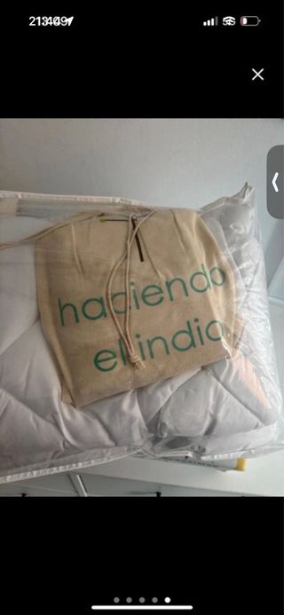 Cuna blanca con colchón