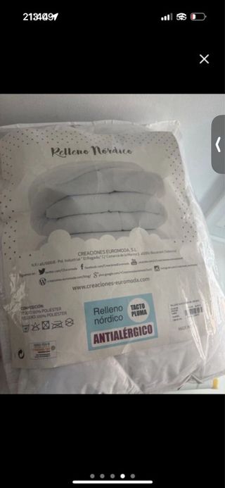 Cuna blanca con colchón