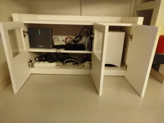 Mueble auxiliar comedor blanco lacado