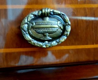 Buró Secreter Vintage Madera Caoba y Marquetería