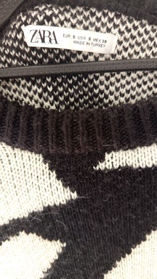 Jersey Zara Negro y Blanco