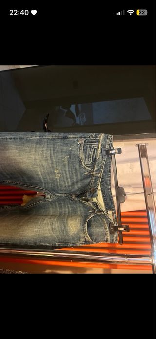 Pantaloni jeans vita bassa