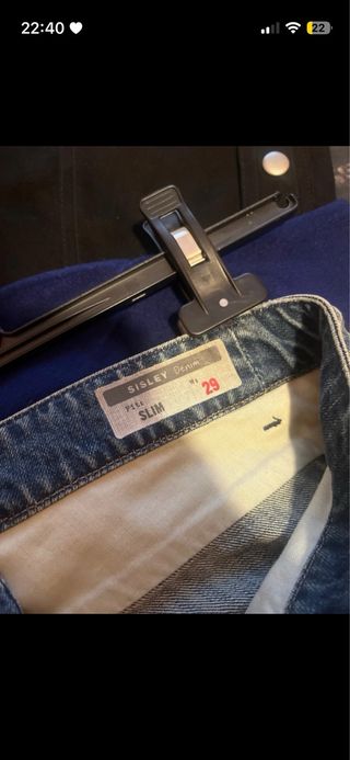 Pantaloni jeans vita bassa