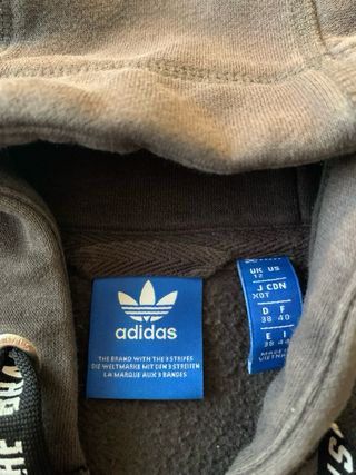 Sudadera Adidas Gris con Cremallera