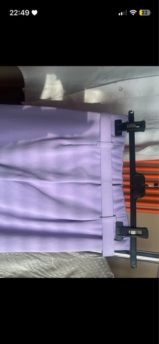 Pantaloni dritti lilla