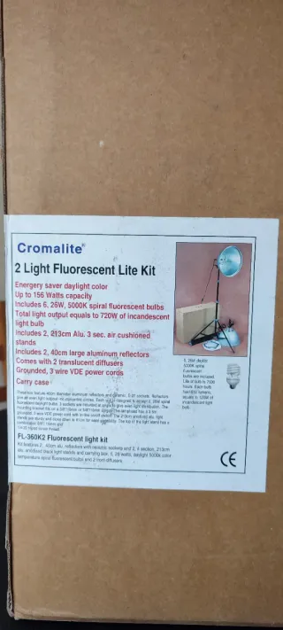 Kit 2 Focos Estudio Fotográfico Fluorescentes