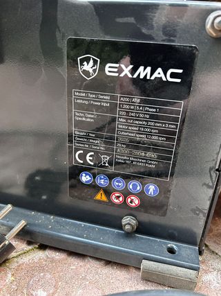 Cepilladora Exmac A200