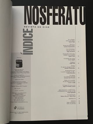 NOSFERATU #39 Lars Von Trier revista de cine 2002