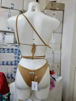 Matinee Bikini oro con laccetti